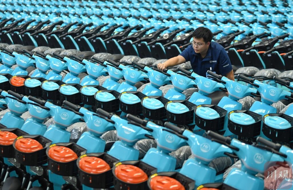 Đội xe hai bánh hydro được triển khai tại khu đô thị Trung Quốc