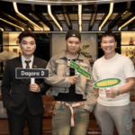 Rapper Pjpo và đại diện Dagora tại sự kiện hợp tác phát hành album 131km