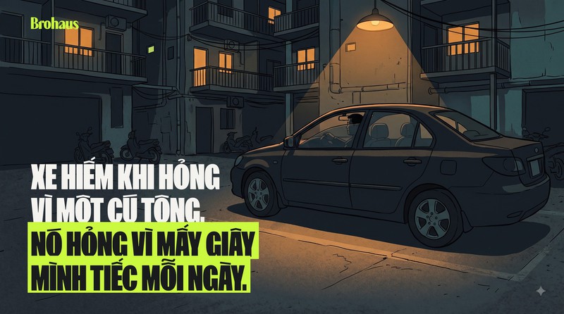 Khoang lái ô tô trong lúc động cơ vừa được khởi động