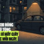 Người lái chuẩn bị tắt hệ thống điều hòa trong khoang ô tô