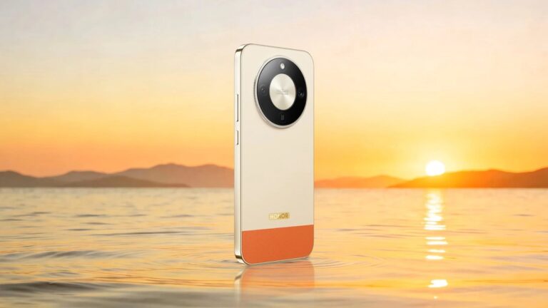 Honor Turbo 5G với thiết kế thân máy mỏng và cụm camera phía sau