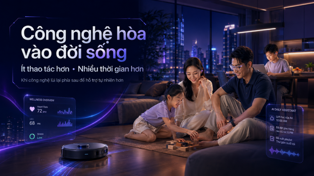 Các thiết bị công nghệ tiêu dùng hiện đại được giới thiệu trong không gian trưng bày