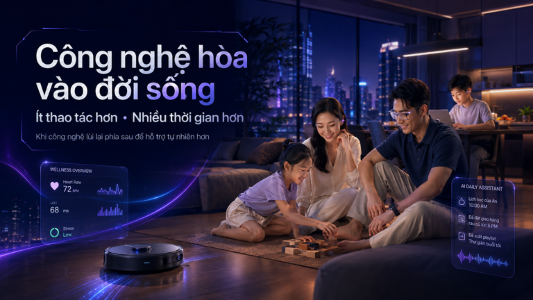 Các thiết bị công nghệ tiêu dùng hiện đại được giới thiệu trong không gian trưng bày
