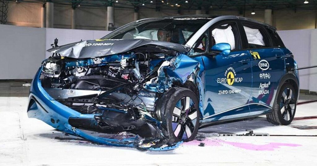 Mẫu xe điện Trung Quốc sau bài kiểm tra va chạm trực diện lệch tại Euro NCAP