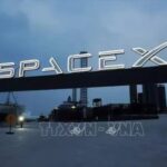 Tên lửa Starship của SpaceX tại khu vực cơ sở phóng