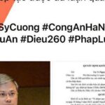 Hình ảnh văn bản giả mạo quyết định khởi tố được lan truyền trên mạng xã hội