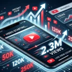 Giao diện YouTube hiển thị video và số lượt xem