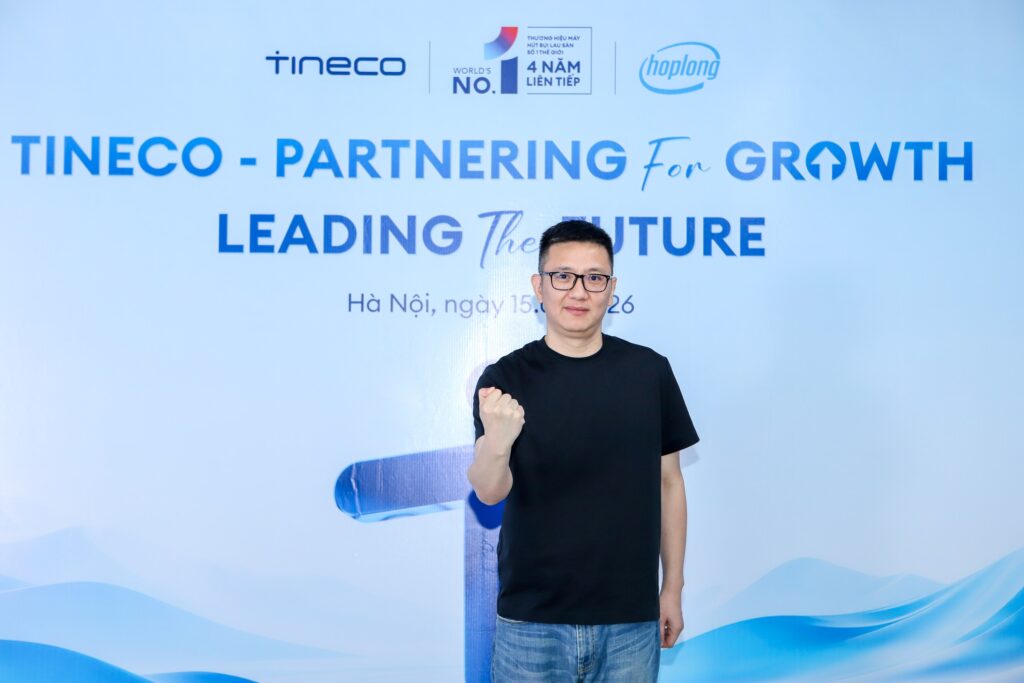 Không gian trưng bày các mẫu máy lau sàn Tineco tại Việt Nam