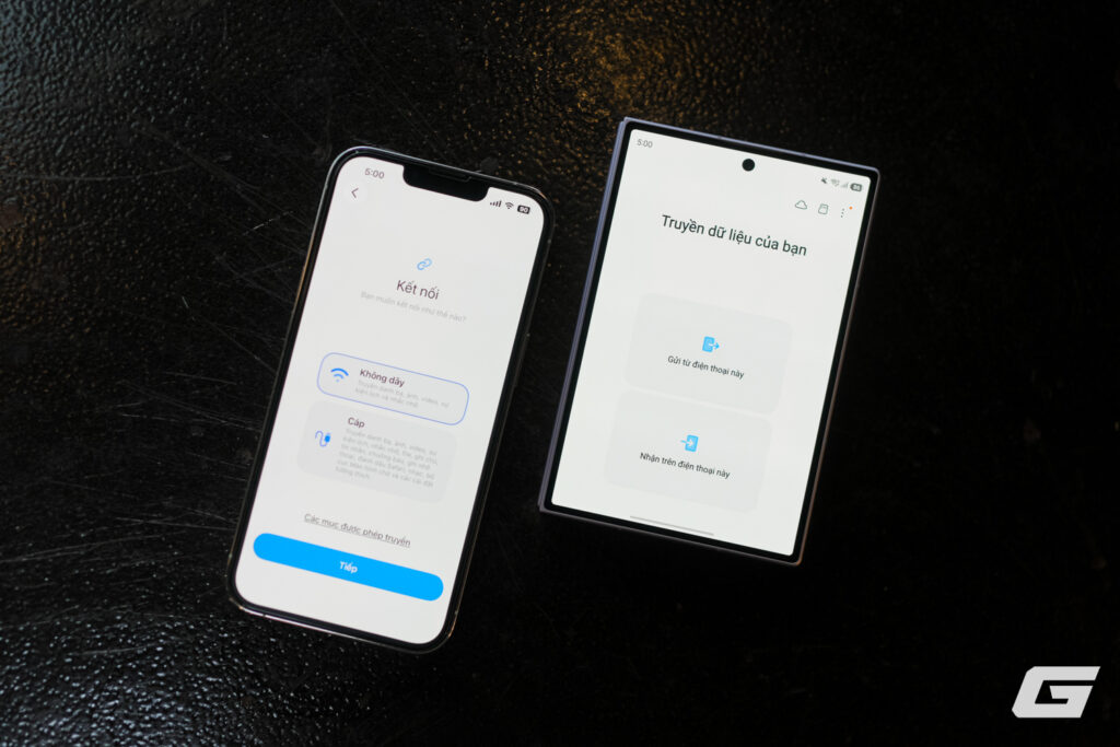Mã QR dùng để kết nối iPhone với điện thoại Galaxy