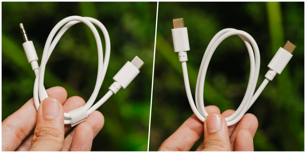 Tai nghe LG xboom Buds Plus được đeo trong tai người dùng