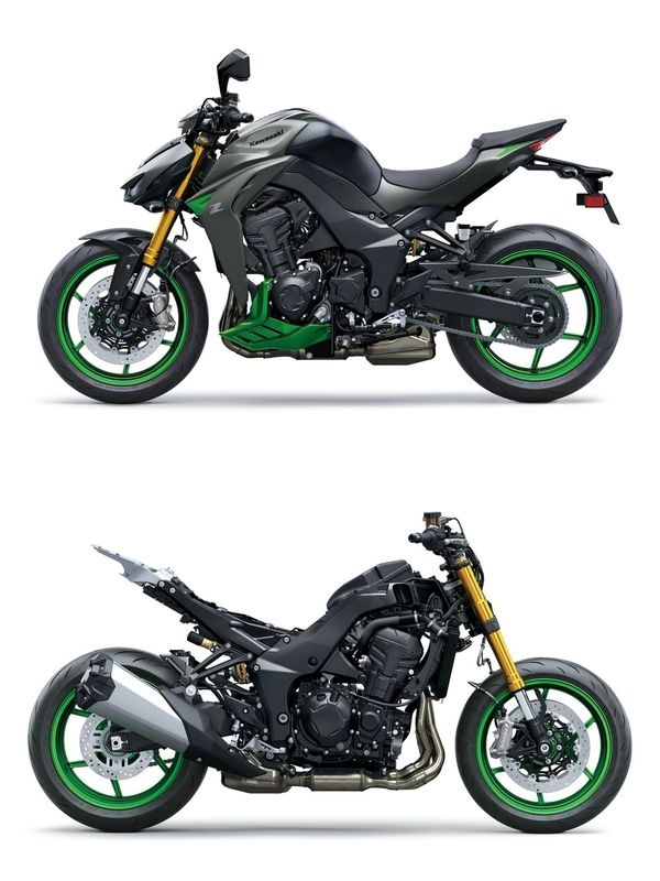 Động cơ 4 xi-lanh thẳng hàng dung tích 1.099 cc trên Kawasaki Z1100