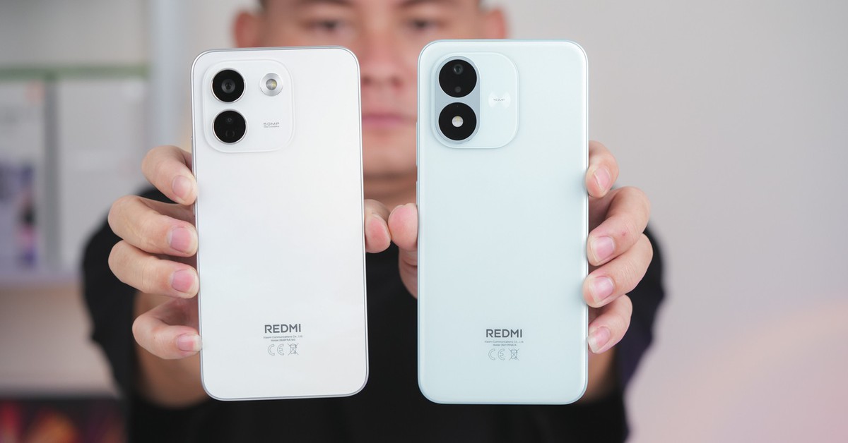 Điện thoại Redmi Note 14 4G được đặt trên nền sáng