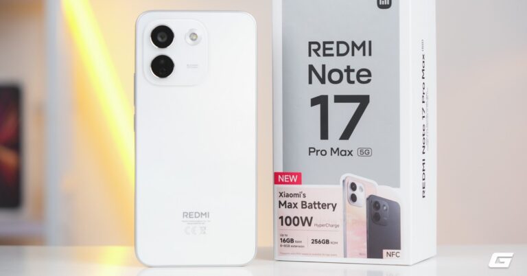 REDMI Note 17 Pro Max 5G đặt trên nền sáng với thiết kế mặt lưng nổi bật