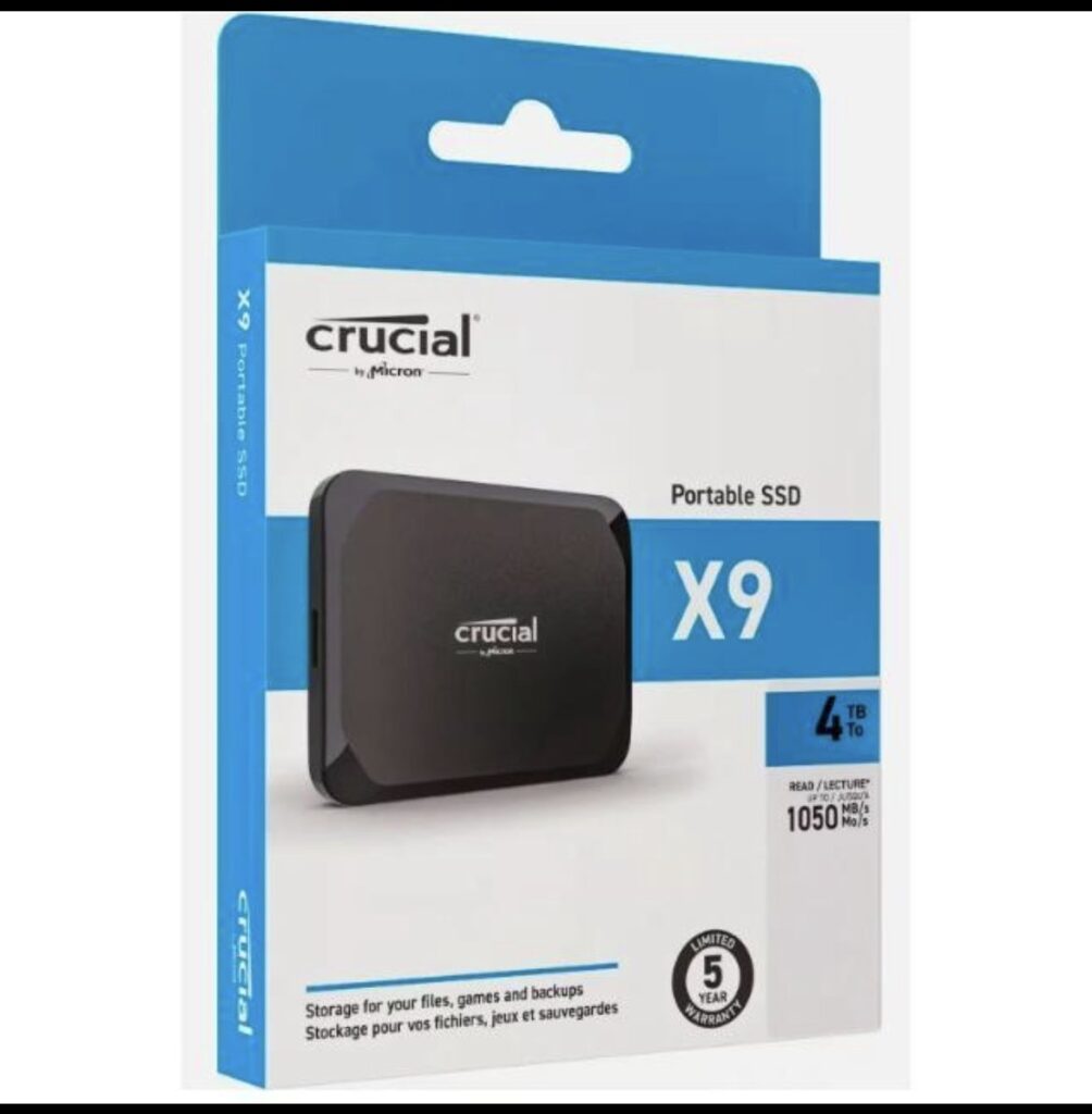 Hình minh họa mức giá bán của SSD Crucial X9 4TB trên thị trường
