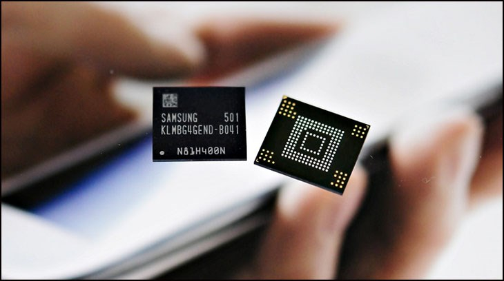 Chip nhớ Samsung dùng trong thiết bị điện tử