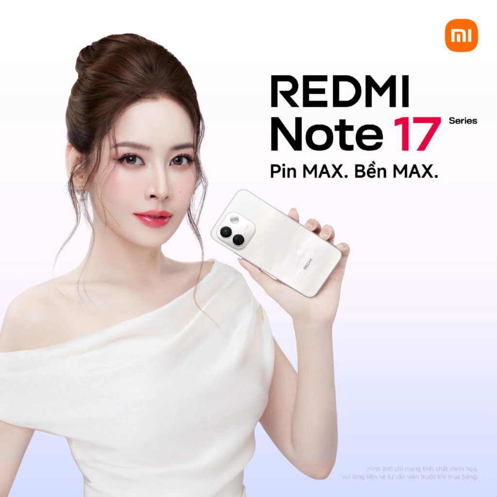Cận cảnh cụm camera sau trên một mẫu REDMI Note 17