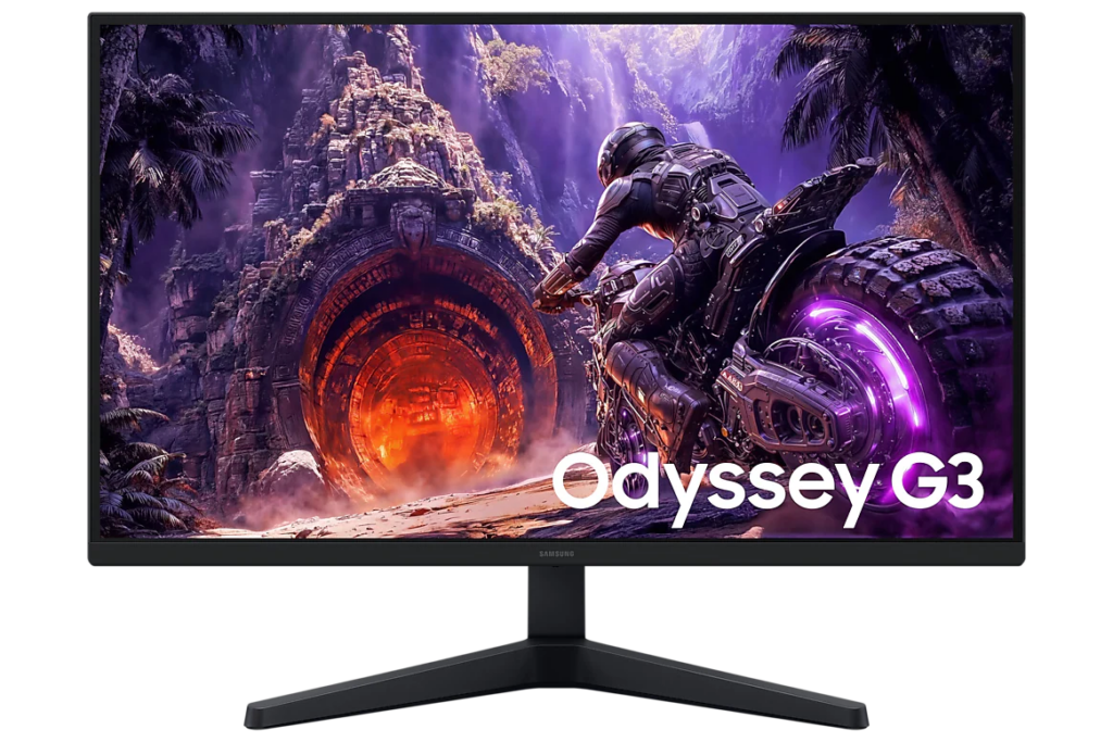 Cận cảnh màn hình Samsung Gaming G3 với tấm nền IPS và thiết kế dành cho game thủ