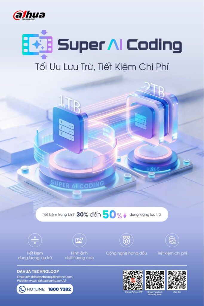 Hệ thống camera và dữ liệu lưu trữ được giới thiệu cùng Super AI Coding