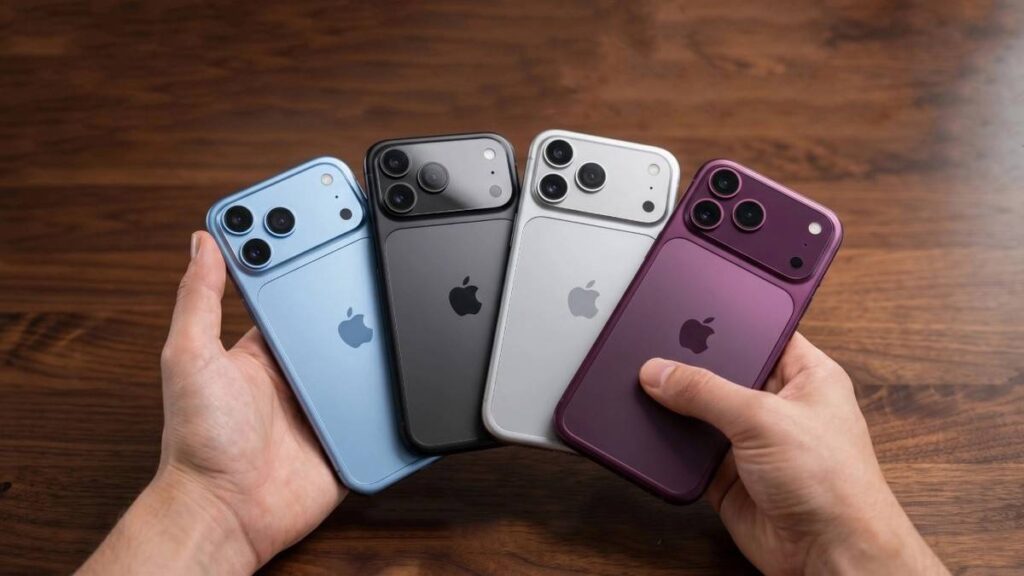 Hai mẫu iPhone 17 Pro và iPhone 17 Pro Max trong ảnh minh họa