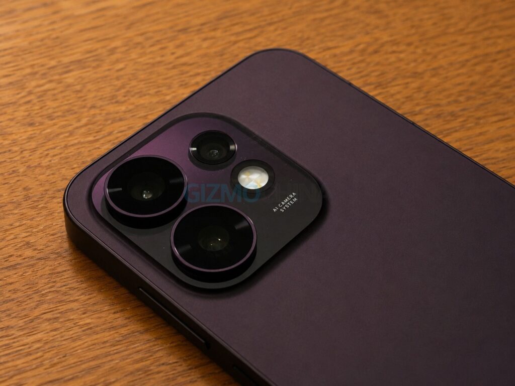 Hình minh họa camera trước cảm biến vuông trên điện thoại OPPO