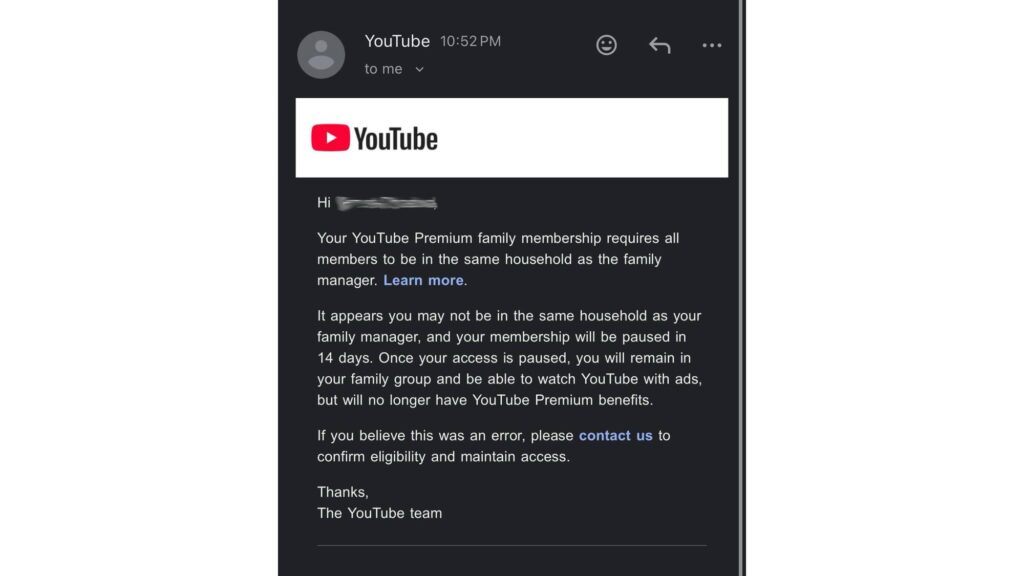 Các suất YouTube Premium Family được rao bán trong hội nhóm trực tuyến