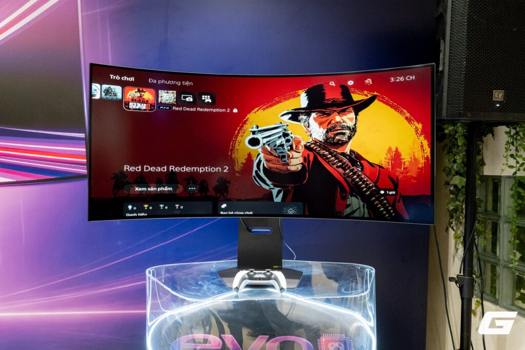 Màn hình LG UltraGear 25G590B trong không gian thiết lập eSports