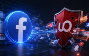 Bảng tin Facebook hiển thị các bài đăng và nội dung được tài trợ