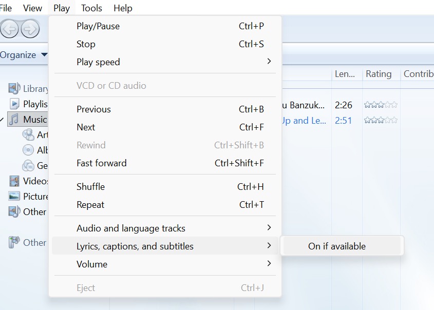 Windows Media Player Legacy đang mở một tệp video
