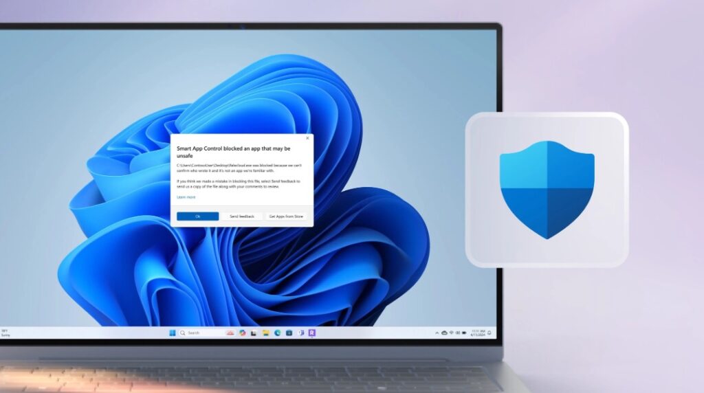 Máy tính Windows 11 hiển thị cảnh báo khi ứng dụng bị chặn