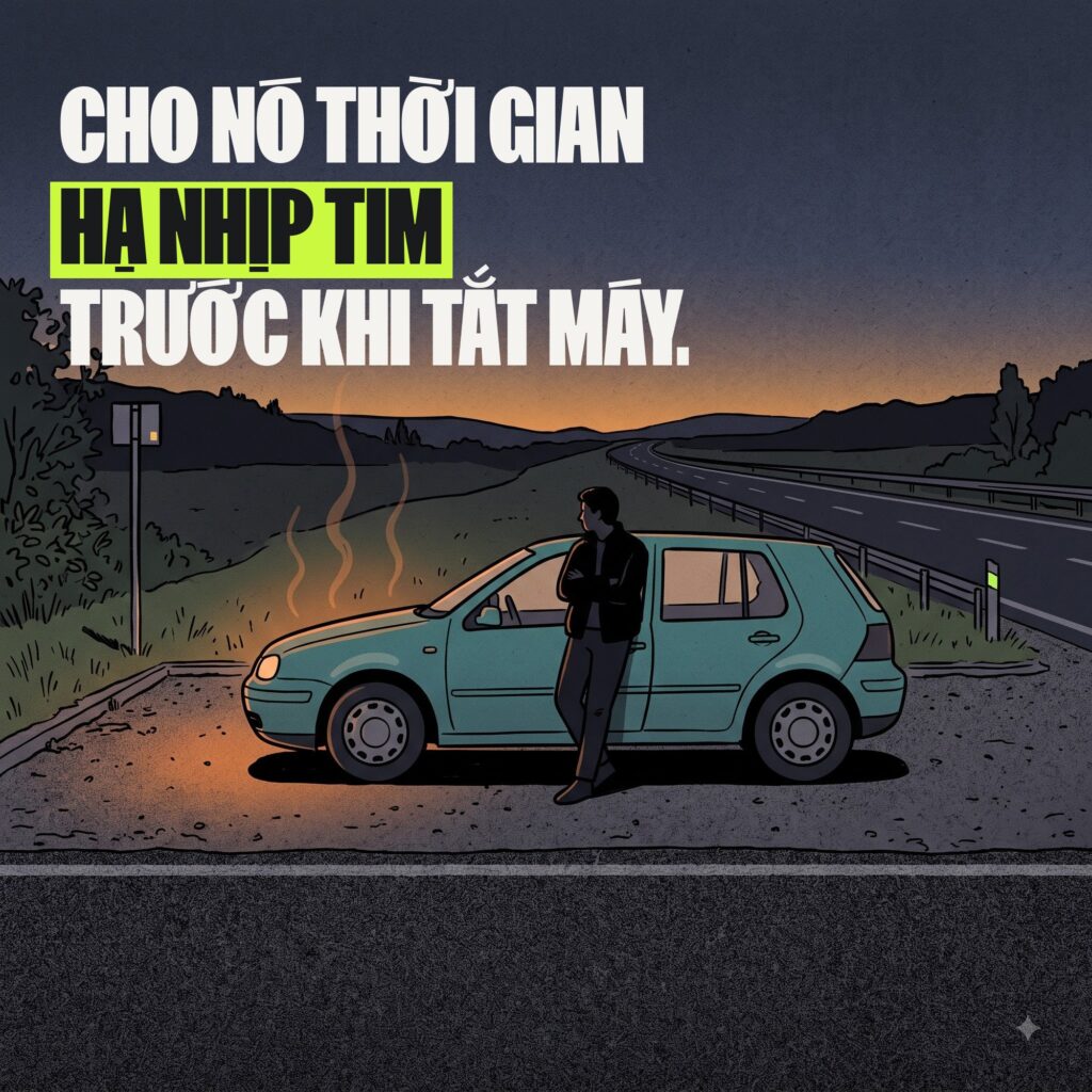Đồng hồ nhiên liệu của ô tô ở mức thấp