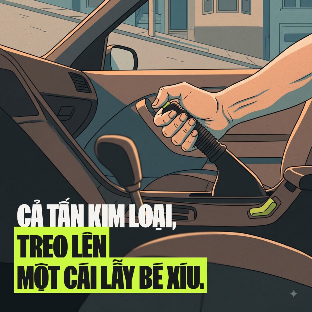 Cần số ô tô được chuyển sang vị trí N khi dừng lâu