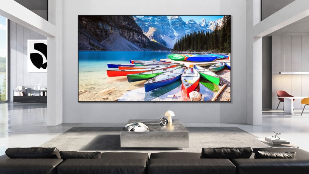 Màn hình LG Micro RGB evo hiển thị hình ảnh với màu sắc rực rỡ