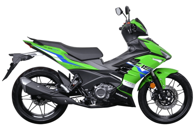 Cận cảnh phần đầu xe Modenas Z15GT với đèn LED