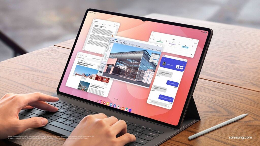 Galaxy Tab S11 Ultra kết hợp cùng Book Cover Keyboard Slim