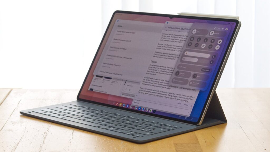 Galaxy Tab S11 Ultra hiển thị nhiều cửa sổ ứng dụng trong Samsung DeX