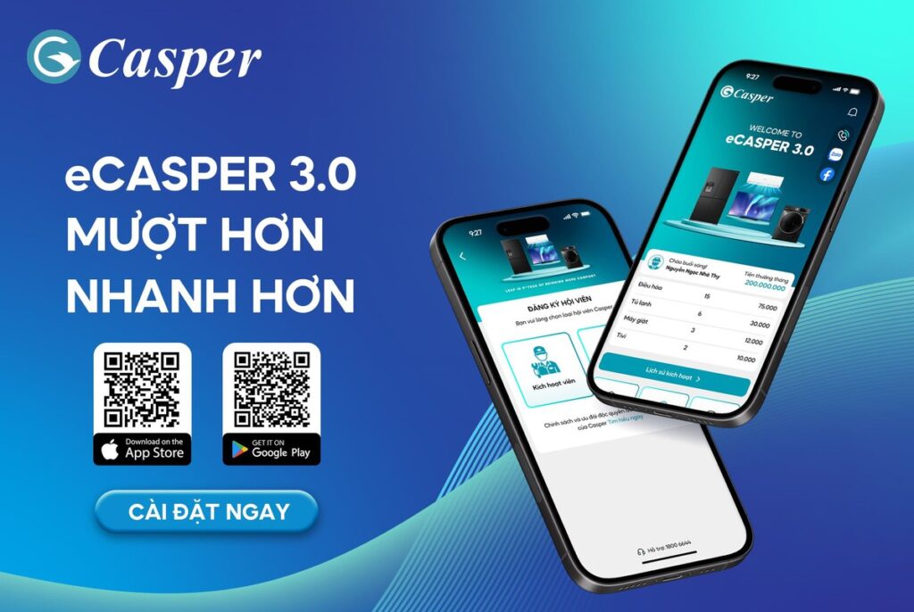 Ứng dụng eCasper hỗ trợ kích hoạt bảo hành sản phẩm