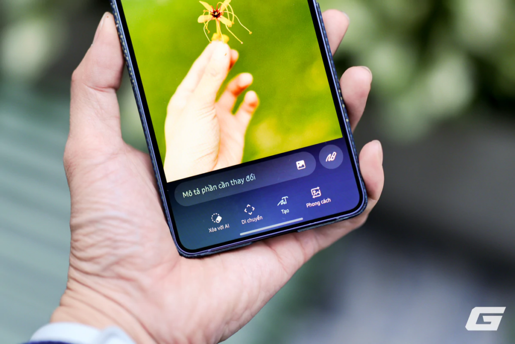Giao diện chỉnh sửa ảnh bằng câu lệnh tiếng Việt trên Galaxy S26 Ultra