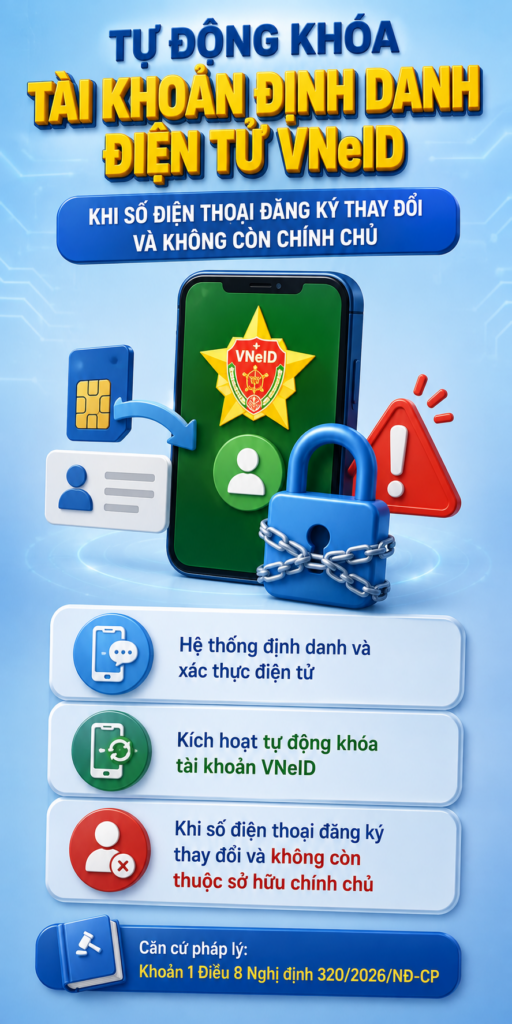 Màn hình ứng dụng VNeID hiển thị thông tin định danh điện tử