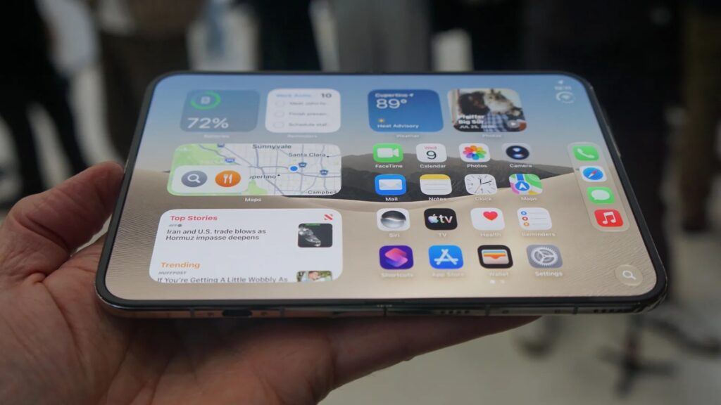 Cụm camera sau gồm camera chính và ống kính tele của iPhone Duo