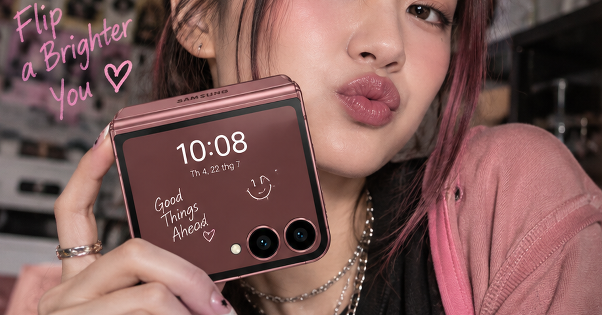 Minh họa một mẫu smartphone gập Samsung với thân máy rộng hơn