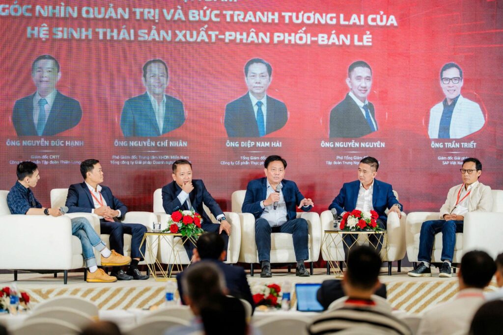 Màn hình minh họa dữ liệu quản lý điểm bán và phân phối