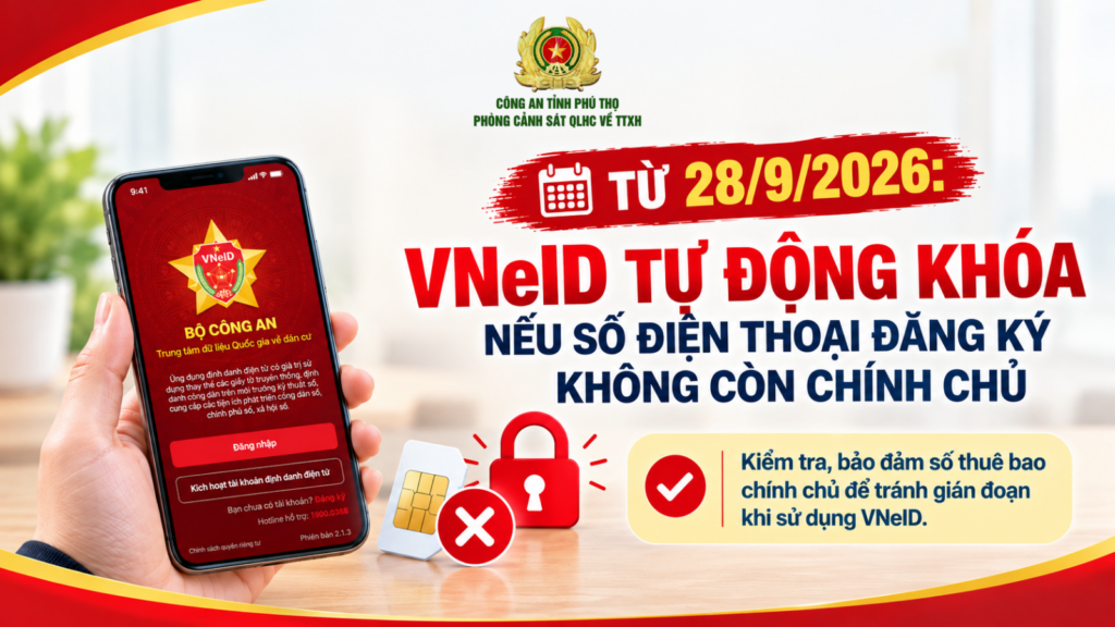 Giao diện ứng dụng VNeID hiển thị thông tin tài khoản cá nhân
