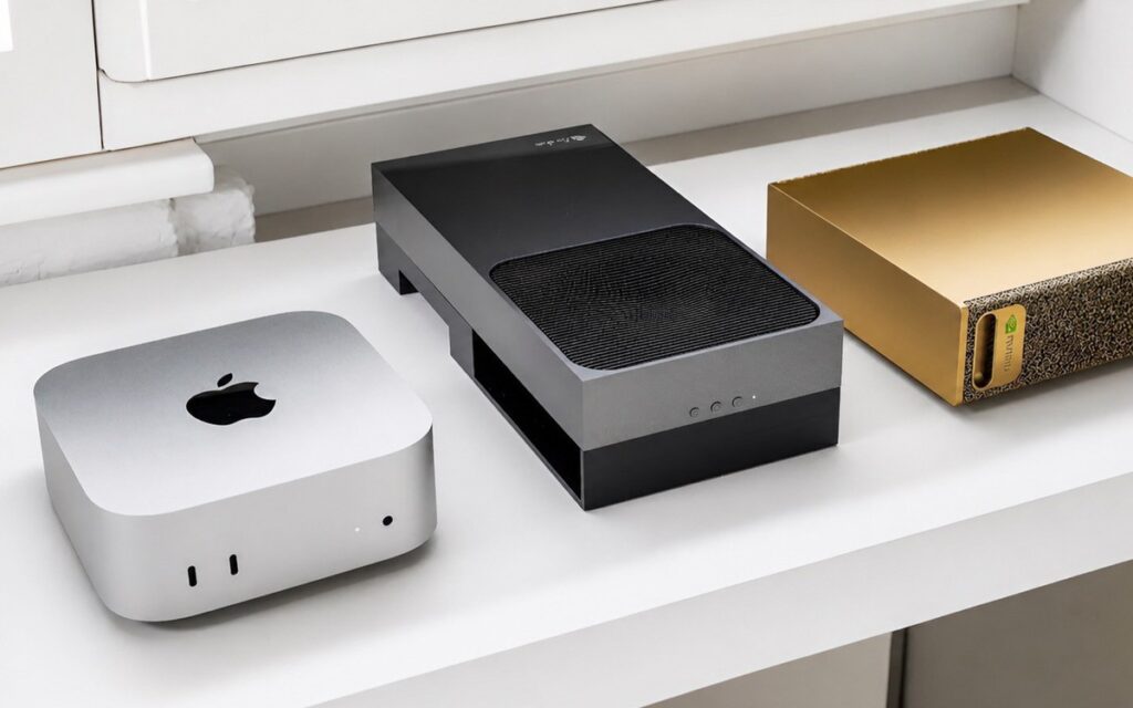 Máy Mac mini và Mac Studio được nhắc đến trong bối cảnh phát triển AI