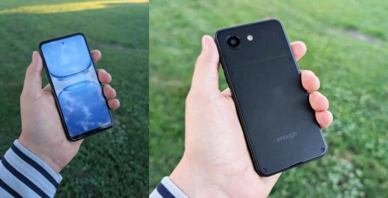 Nguyên mẫu Enough Phone có kích thước nhỏ gọn tương đương iPhone 13 mini