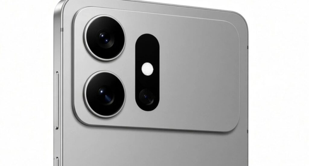 Hình minh họa một mẫu smartphone flagship với cụm camera phía sau
