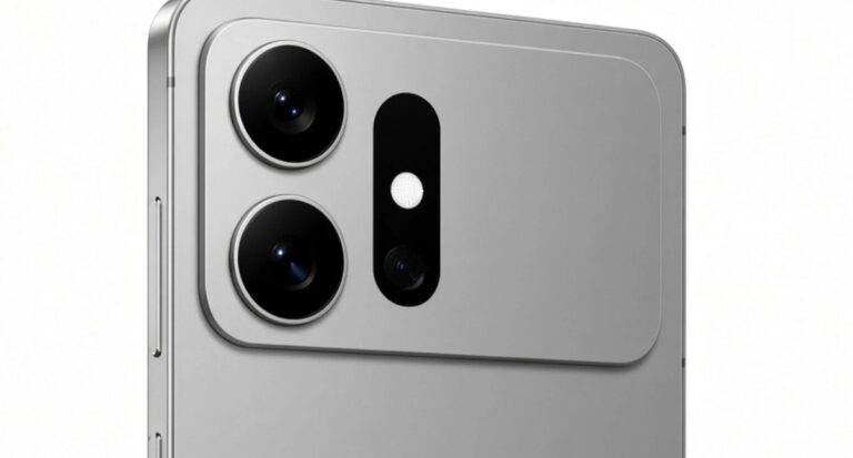 Hình minh họa một mẫu smartphone flagship với cụm camera phía sau