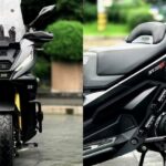 Voge SR450X nhìn từ bên hông với thiết kế scooter cỡ lớn