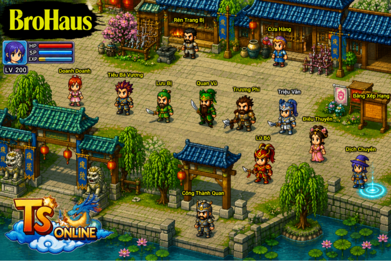 Nhân vật chibi trong TS Online xuất hiện giữa bối cảnh Tam Quốc