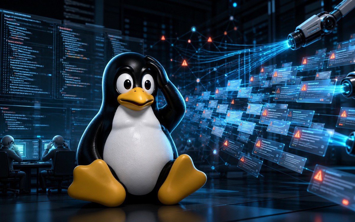Biểu đồ thể hiện số CVE được xử lý trong các phiên bản nhân Linux tăng mạnh