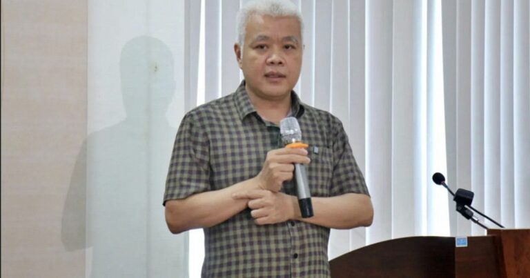 Ông Nguyễn Lâm Thanh phát biểu tại workshop về pháp lý và bản quyền cho KOL, KOC
